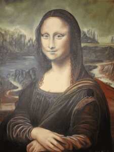 Mona Lisa - Kopie in Öl