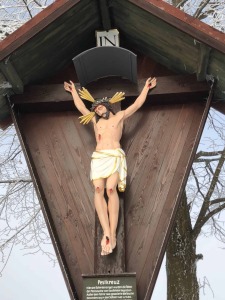 Restaurierter Jesus - Pestkreuz Saalfelden 2017